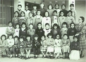 ECOLE PAUL BERT FILLES 1954 CE2